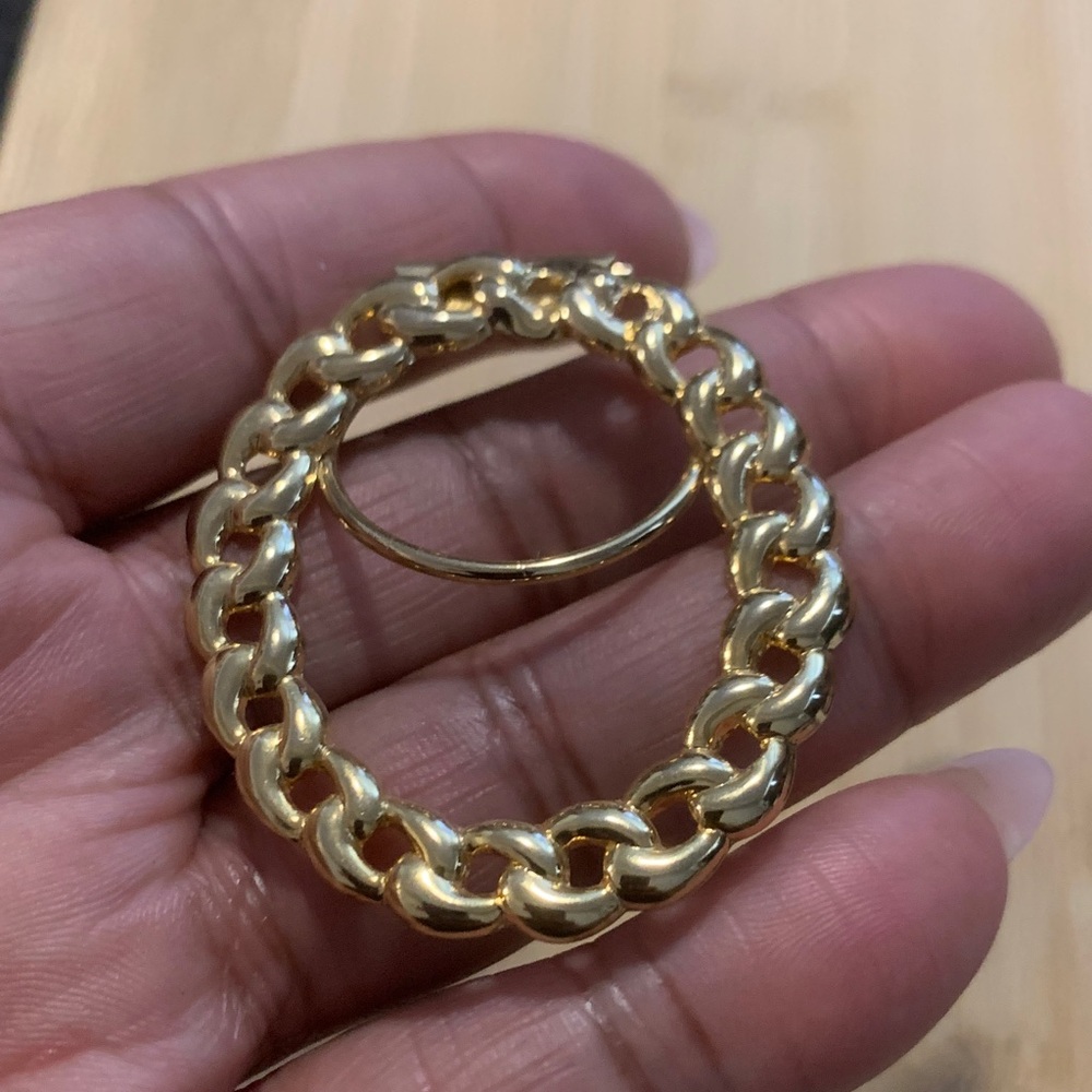 Vintage Gold Scarf Brooch